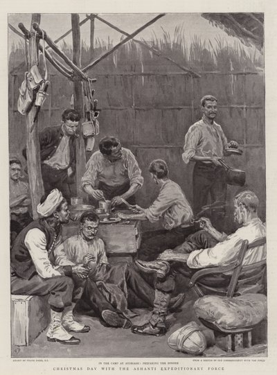 アシャンティ遠征軍とのクリスマスの日 作： Frank Dadd